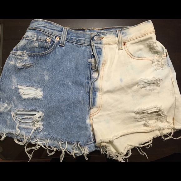 Levi's Pants - Levi’s 501 bleached denim shorts.